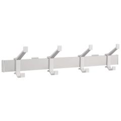 Wandgarderobe Alu.F1 ma silber 4 Hut-/Mantelhaken L.570mm