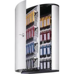 Schlüsselschrank Key-Box H400xB302xT118mm 1-türig Zylinderschl.Anz.Hak.72