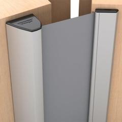 Fingerschutzprofil NR-32 UniSafe w-proof L.1925mm BG silberf.Rollo anth.ATHMER