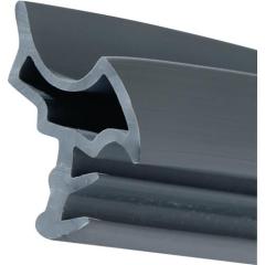 Türanschlagdg.K2378 L.5m z.Einstecken W-PVC blk weiß ELLEN