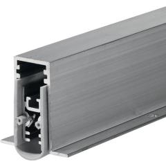 Türdichtung EllenMatic Soundproof Omega 1 stg.L.1083mm B.15mm Alu.blk silber