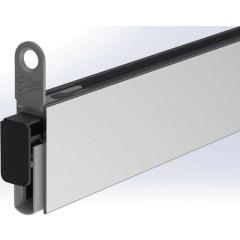 Türdichtung EllenMatic Soundproof Slim 1 stg.L.833mm B.10mm Silik.blk silber