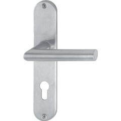 Langschildgarnitur Ams.E1400Z/302 VA F69 PZ 72mm HOPPE