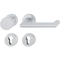 FS-Garnitur Rotterdam FS-58/42H/42HS/1401 Alu.F1 K/D TS 45-65mm PZ DIN L/R HOPPE