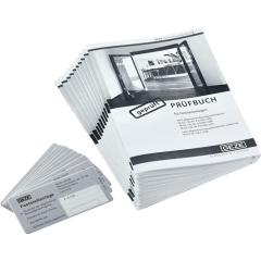 Abnahmeset Feststellanlage je 10x Prüfbuch,Schild,Aufkleber f.Abnahmeprüfung