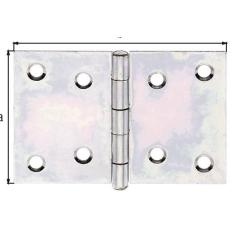 Scharnier H.60mm B.90mm S.1,25mm STA sdmverz.breit GAH | 20 Stück