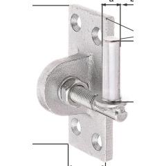 Kloben z.Anschr.13x45mmStahl roh galv.verz.d.pass.Ausf.verstellb.um 20mm GAH