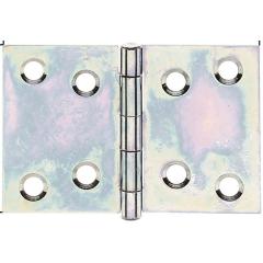 Scharnier H.50mm B.74mm S.1,0mm STA sdmverz.breit GAH | 20 Stück