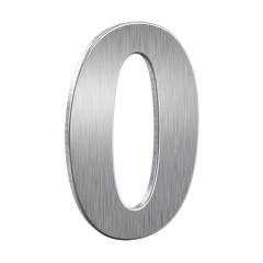 Hausnummer "0" - Niro, 150 mm