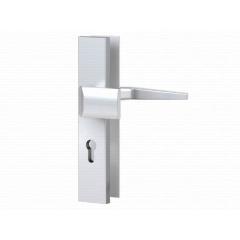 Aluminium-Vollmaterial-Schutzbeschlag | Langschild eckig (PZ) 92/10 mm F1