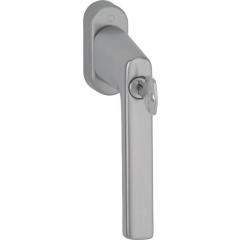 Fenstergriff Hamburg 0700LS/U26 100NM Alu.F9 Alu.stahlfarben 32-42mm abschl.