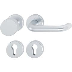 Rosettengrt.Paris 58/42KV/42KVS/138L Alu.F1 U-Form PZ DIN L/R fl.D/K HOPPE