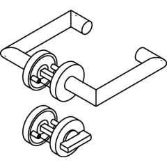 Frei-Besetzt-Garnitur 162XAH02.530 VA U-Form FBM DIN L/R HEWI