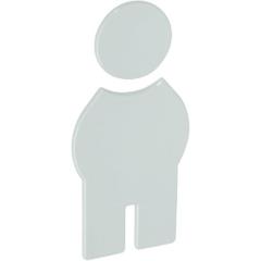 Symbol Mann 801.91.010 PA Farb-Nr.99 B.71,5mm H.150mm S.3mm HEWI