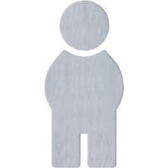 Symbol Mann 710XA.150.1 VA Farb-Nr.XA B.71,5mm H.150mm S.1,5mm HEWI