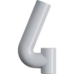 Hausnummer Ziffer 4 Spezial-Polyamid 90 tiefschwarz 165mm D.33mm HEWI