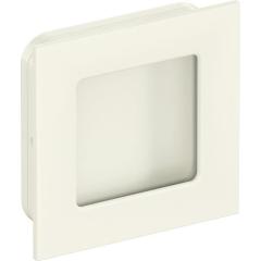 Schiebetürmuschel 544.60 PA 99 reinweiß glänzend quad.f.HLT L.60mm B.60mm HEWI