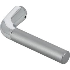 Türdrückerlochteil 1505 Alu.F49/F9-2 stahlfarben ma 4-KT.8mm DIN L/R HOPPE