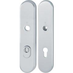 Langschildpaar E3332ZA/3310 F1/silberf.F1 PZ 72mm HOPPE