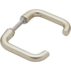 Türdrückerpaar Paris 138L Alu.F2 o.Rosetten 4-KT.8mm HOPPE