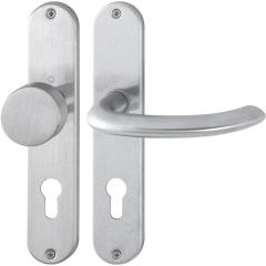 Langschildgarnitur Mar.E58/302/1138Z VA F69 PZ 72mm DIN L/R HOPPE