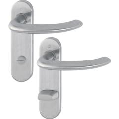 Kurzschildgarnitur Mar.E1138Z/353K VA F69 SK/OL rd Drückergrt.HOPPE | 4 Stück