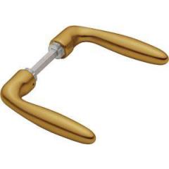 Türdrückerpaar Verona 1510 Alu.F4 o.Rosetten 4-KT.8mm HOPPE