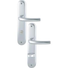 Langschildgarnitur Tôkyô 1710/273P Alu.F1 SK/OL 78mm DIN L/R HOPPE