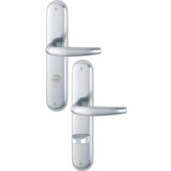 Langschildgarnitur Atlanta 1530/273P Alu.F1 SK/OL 78mm DIN L/R HOPPE