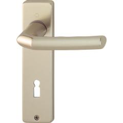 Kurzschildgarnitur Birm.1117/202KP/AP Alu.F2 OB eck.Drückergrt.HOPPE