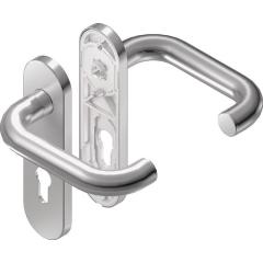 Kurzschildgarnitur Rondo K1.0/H1.0 VA EST PZ rd Wechselgrt.BKS