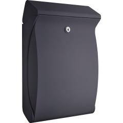 Briefkasten Swing 4906 Si H.419mm B.271mm T.129mm silber Ku.DIN C4 BURG-WÄCHTER