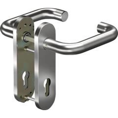 Kurzschildgarnitur CORE+ 8100 8 mm/7051K WC 78MM ER VA ER rd Drückergrt.OGRO