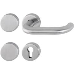 FS-Garnitur Paris FS-E138/42H/42HS VA F69 -/D TS 45-65mm PZ/bl.rd.DIN L/R HOPPE