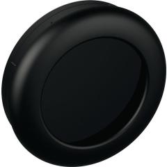 Einlassmuschel 538 MLB PA ma 90 tiefschwarz L.90mm B.90mm HEWI