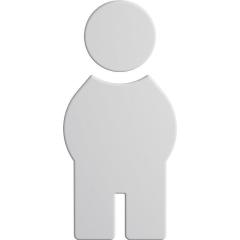 Symbol Mann 801.91B010 PA Farb-Nr.98 B.71,5mm H.150mm S.3mm HEWI