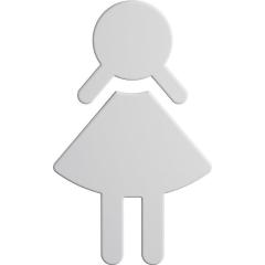 Symbol Frau 801.91B020 PA Farb-Nr.98 B.87mm H.150mm S.3mm HEWI