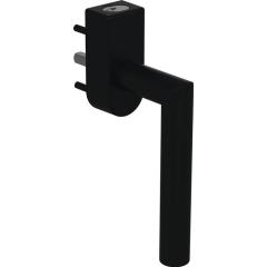 Fenstergriff 162PBFGA.2 PA 90 tiefschwarz 30mm abschl.HEWI