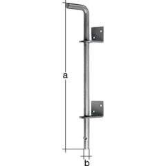 Bodenschieber L400xS16mm STA verz.verzinkt A Bolz.-Tor 30mm GAH