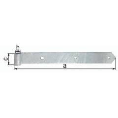 Ladenband B.40mm L.600x40mm S.4mm D.13mm VA rd GAH