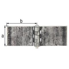 Scharnier 50x60mm STA roh 5mm GAH