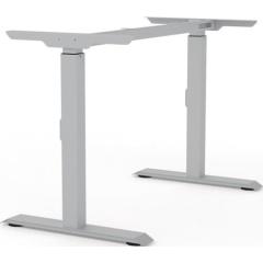 Tischgestell weißalu.RAL 9006 Hub 650-830mm H.900mm Schrauben BMB