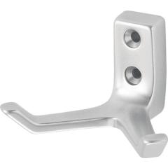 Mantelh.0033 zweifach A.55mm Alu.silberf.elox.H.43mm Hermeta