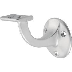 Handlaufträger 3502 Alu.silberf.elox.D.Wandplatte 56mm ger.Auflage HERMETA