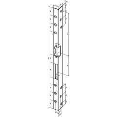 Sicherh.-Winkelschließbl.312 L.500mm S.3mm VA ma DIN L ASSA ABLOY