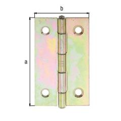 Scharnier H.51mm B.30mm S.0,75mm STA sdmverz.schmal GAH | 20 Stück