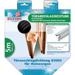 Türanschlagdg.K2953 L.5m z.Einfräsen TPE blk weiß ELLEN