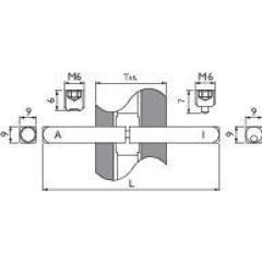 Panikstift NW-400-92 4-KT.9mm geteilter Vollstift TECWERK