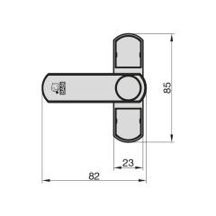 Fenster-Zusatzsicherung FS 500 - braun