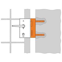 Schließkasten 147-40 f.E-Öffner verz.z.Anschr.AMF